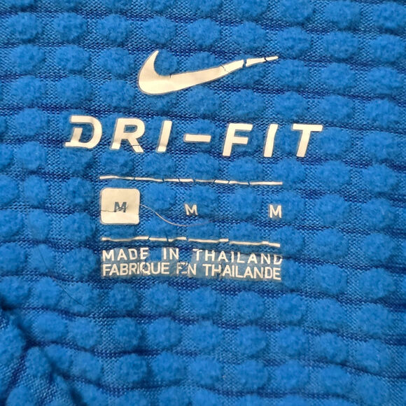 Nike Dri Fit Therma FIT Half Zip Men’s Medium Blue Running Top 683906-480 - Picture 5 of 9